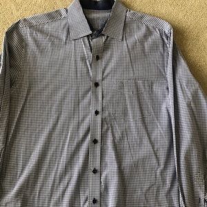 Blue casual button down shirt